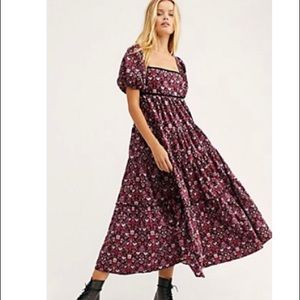 Free People Ashley Babydoll Maxi Dress